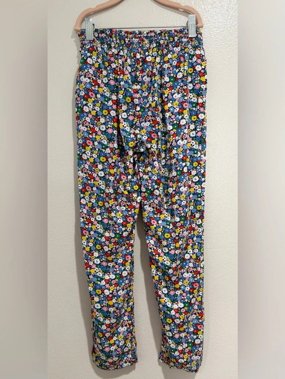 Mini Boden Multicolor Floral Lounge Pants - Blue Base